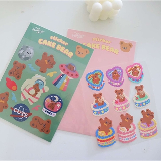 Lovely Decorative Waterproof PVC Bear Sticker