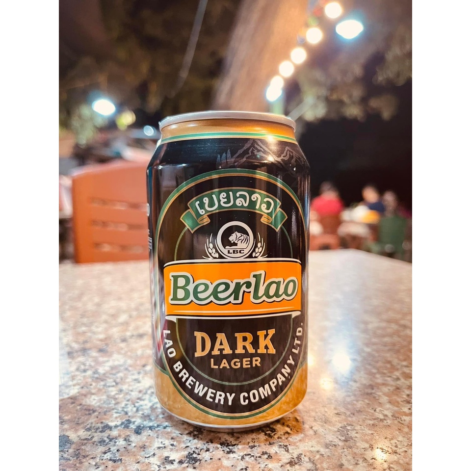 Bia lào đen lon 330ml - 6% - 24 lon