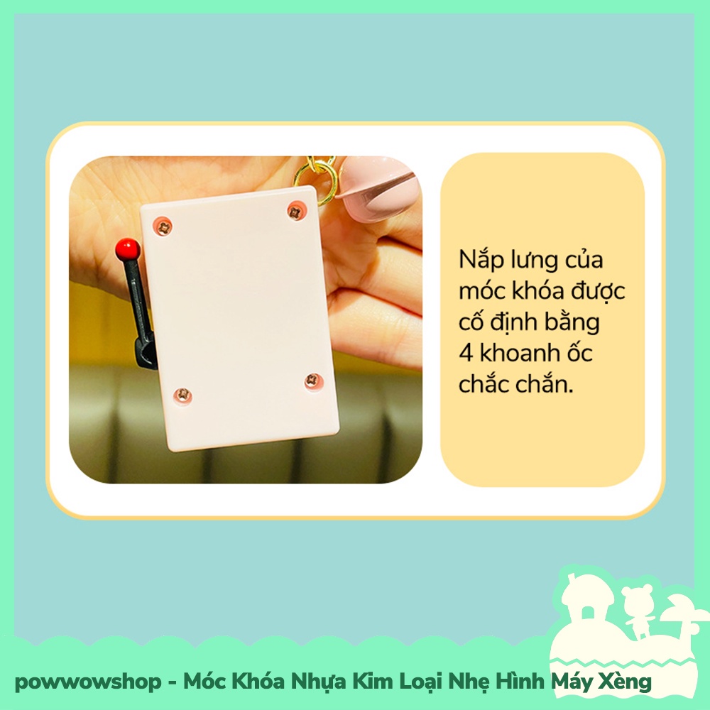 [Sẵn VN - Hỏa Tốc] Móc Khóa Nhựa Kim Loại Nhẹ Kiểu Dáng Máy Xèng Slot Machine