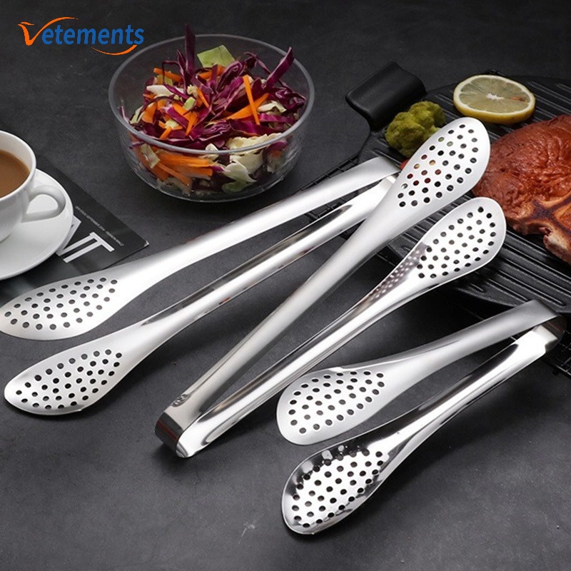 Kẹp Nướng Bánh Mì/ Thịt BBQ Chống Dính Bằng Thép Không Gỉ Chất Lượng Cao 3 Kích Cỡ