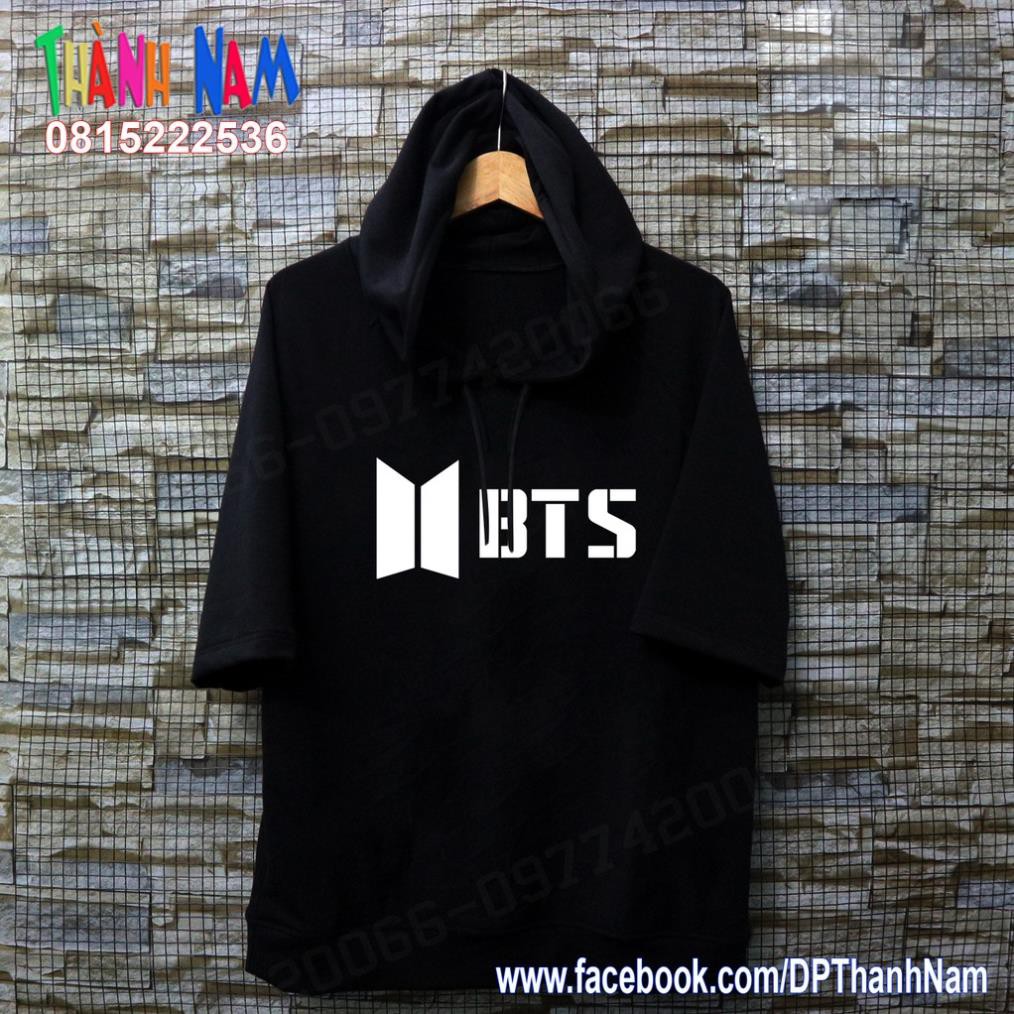 SALE- áo phông hoodie nhóm BTS dáng thụng tay lỡ - mẫu áo HOT