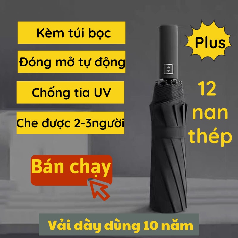 Dù Câu Cá Dù Gấp Gọn Che Nắng Mưa 12 Nan Vải Chống Tia UV Mẫu Mới Du Che Mưa Asaki