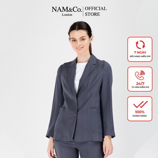 Áo khoác công sở nữ NamandCo dáng vest cao cấp trẻ trung size S,M,L màu đen, xanh, kaki NJ0034