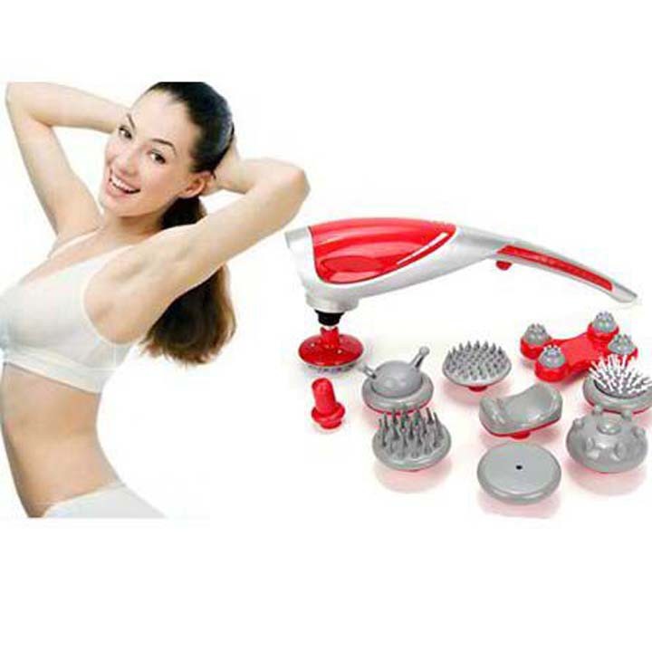 MÁY MASSAGE CẦM TAY 10 ĐẦU có hồng ngoại