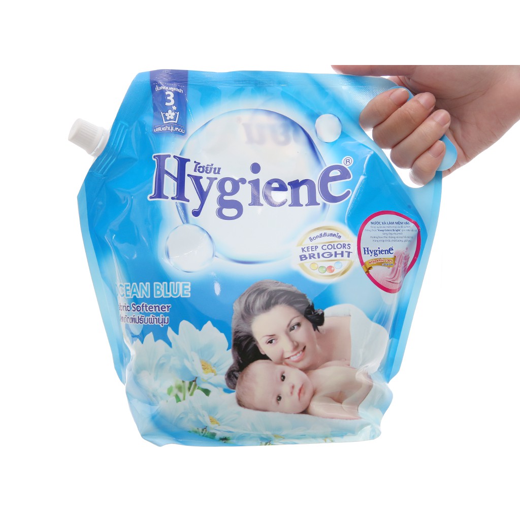 Nước xả vải Hygiene (túi 1800ml) màu xanh dương Ocean Blue