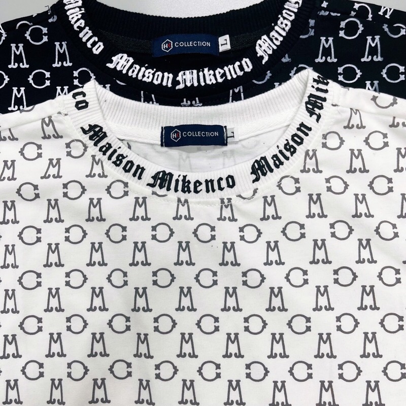 Áo thun cổ tròn Mikenco Monogram chất cotton xịn đẹp, Áo thun Mikenko nam nữ hoạ tiết 5D hot 2022