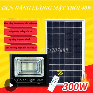 Đèn led năng lượng mặt trời, Đèn led pha năng lượng mặt trời 40w BABA