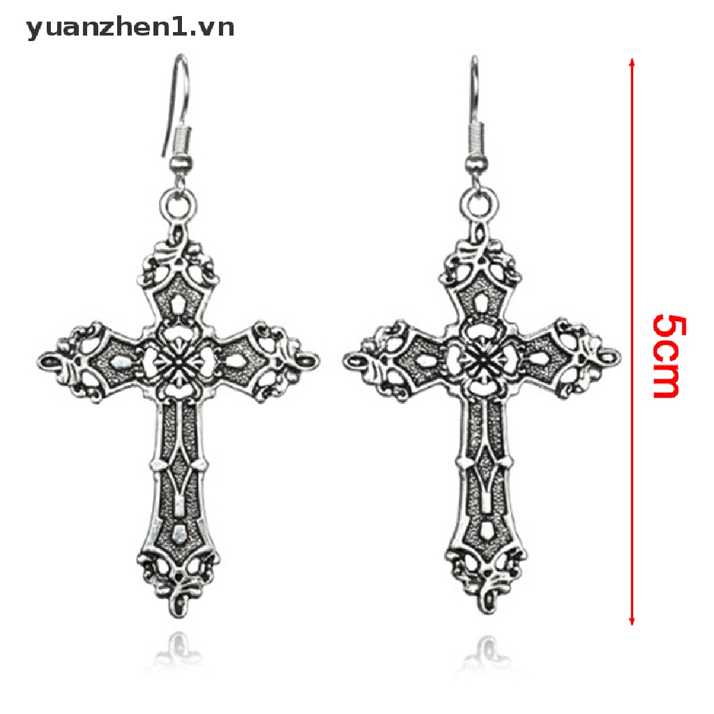 Khuyên tai hình thánh giá phong cách Hàn Quốc dành cho nữ