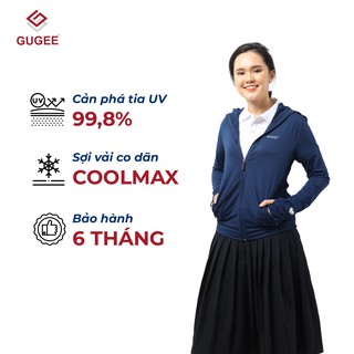 Áo chống nắng nữ GUGEE cản tia UV 99,8% vải COOLMAX thoáng mát ANN001