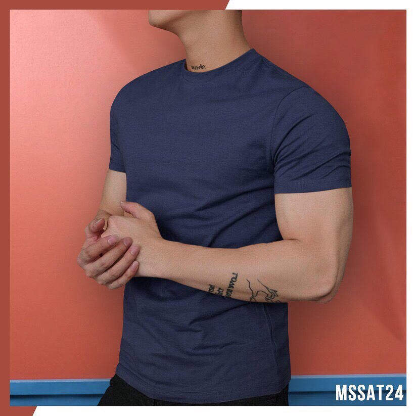 Áo phông cotton nam siêu thoáng mát, nam tính, chất đẹp | BigBuy360 - bigbuy360.vn