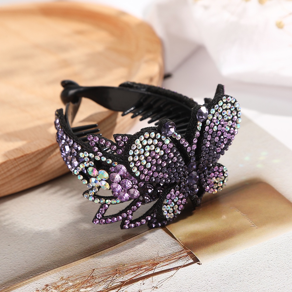 Kẹp tóc hình bướm đính đá nhân tạo độc đáo