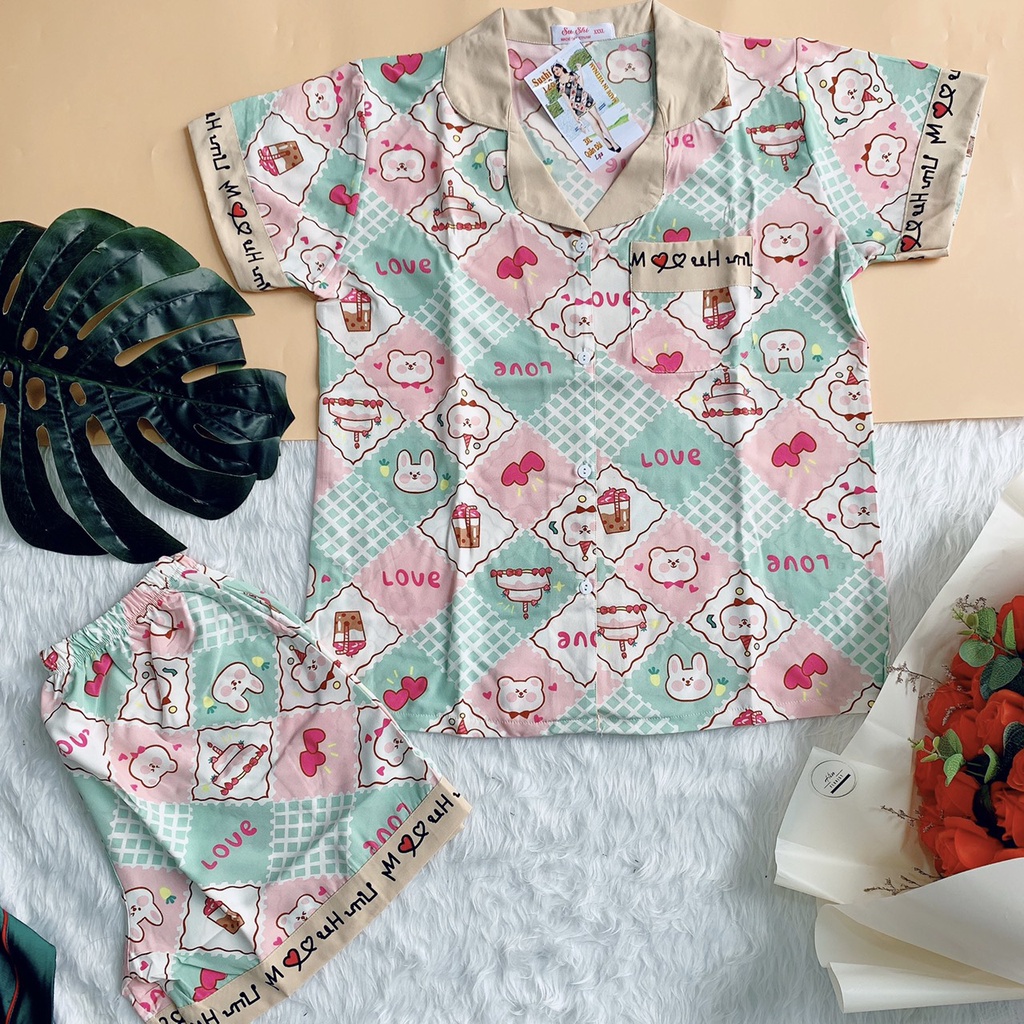 Bộ Đồ Ngủ - Đồ Mặc Nhà Satin Đùi Nhiều Mẫu Họa Tiết Trẻ Trung, Mát Mẻ | BigBuy360 - bigbuy360.vn