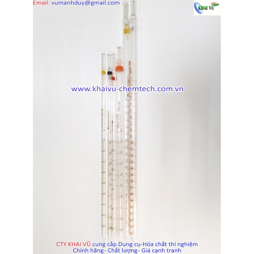 Pipet thuỷ tinh 1ml đến 50ml