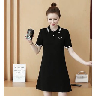 VÁY SUÔNG CỔ BẺ MẶC ĐƠN GIẢN MÀ CÁ TÍNH
