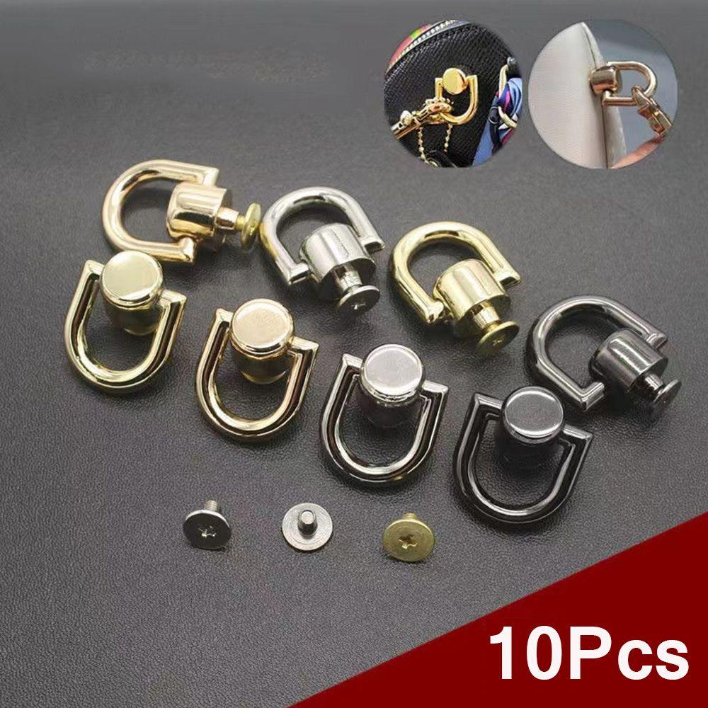 Ốc Vít Đầu Tròn Bằng Kim Loại Gắn Túi Xách DIY