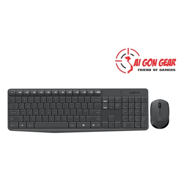 Bộ bàn phím chuột Logitech Keyboard + Mouse WL MK235