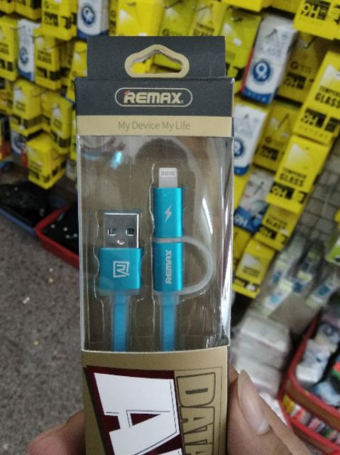 Cáp sạc remax 2in1 bảo hành 6 tháng đổi mới