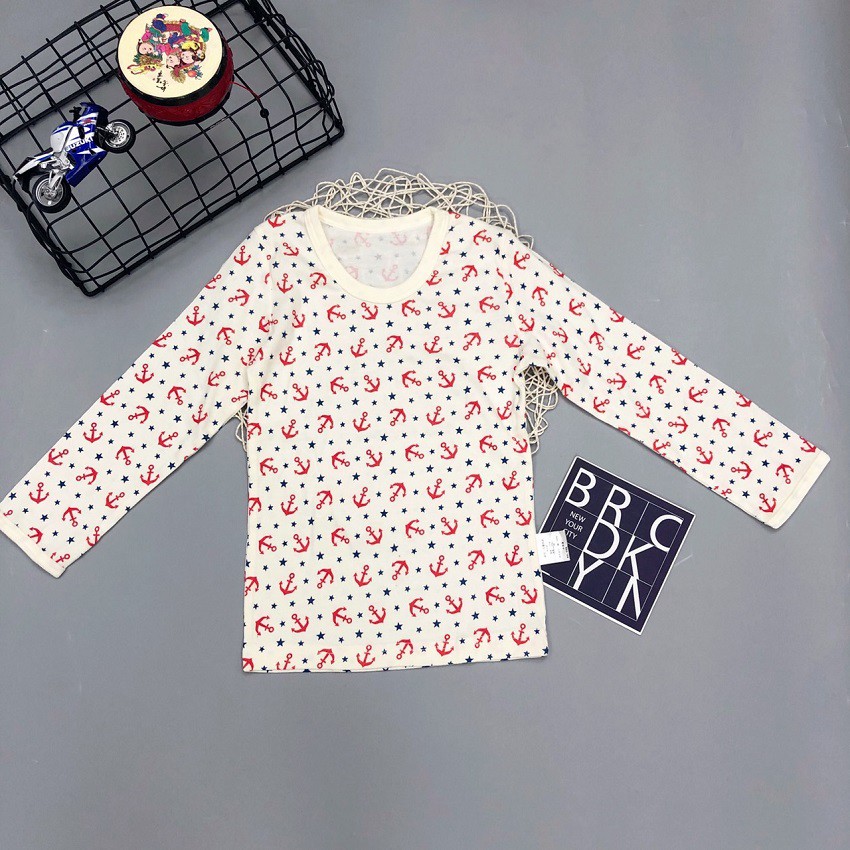 Áo thun dài tay bé trai, áo dài tay bé trai chất cotton, size 120 - 140 - SUNKIDS