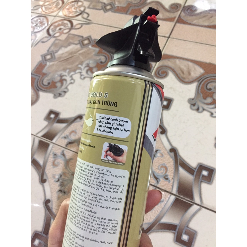 Bình Xịt Các Loại Côn Trùng ARS Jet Gold S 600 ml