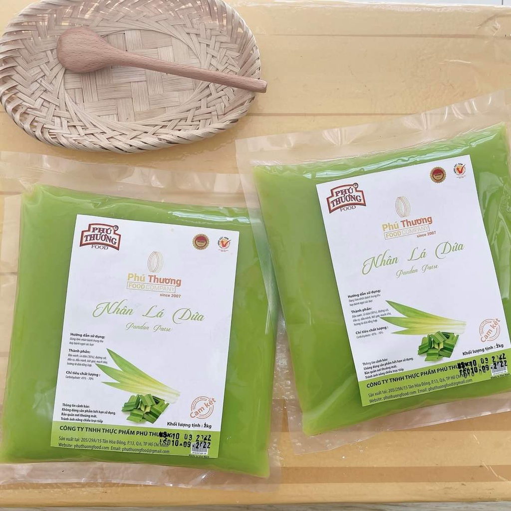 Nhân lá dứa Phú Thương gói 2kg làm bánh trung thu, báng ngọt