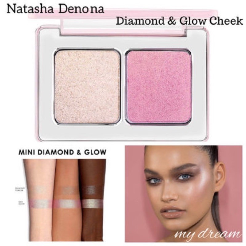 Natasha Denona - Má hồng + highlight Natasha Denona Mini Diamond &amp; Glow Cheek Duo