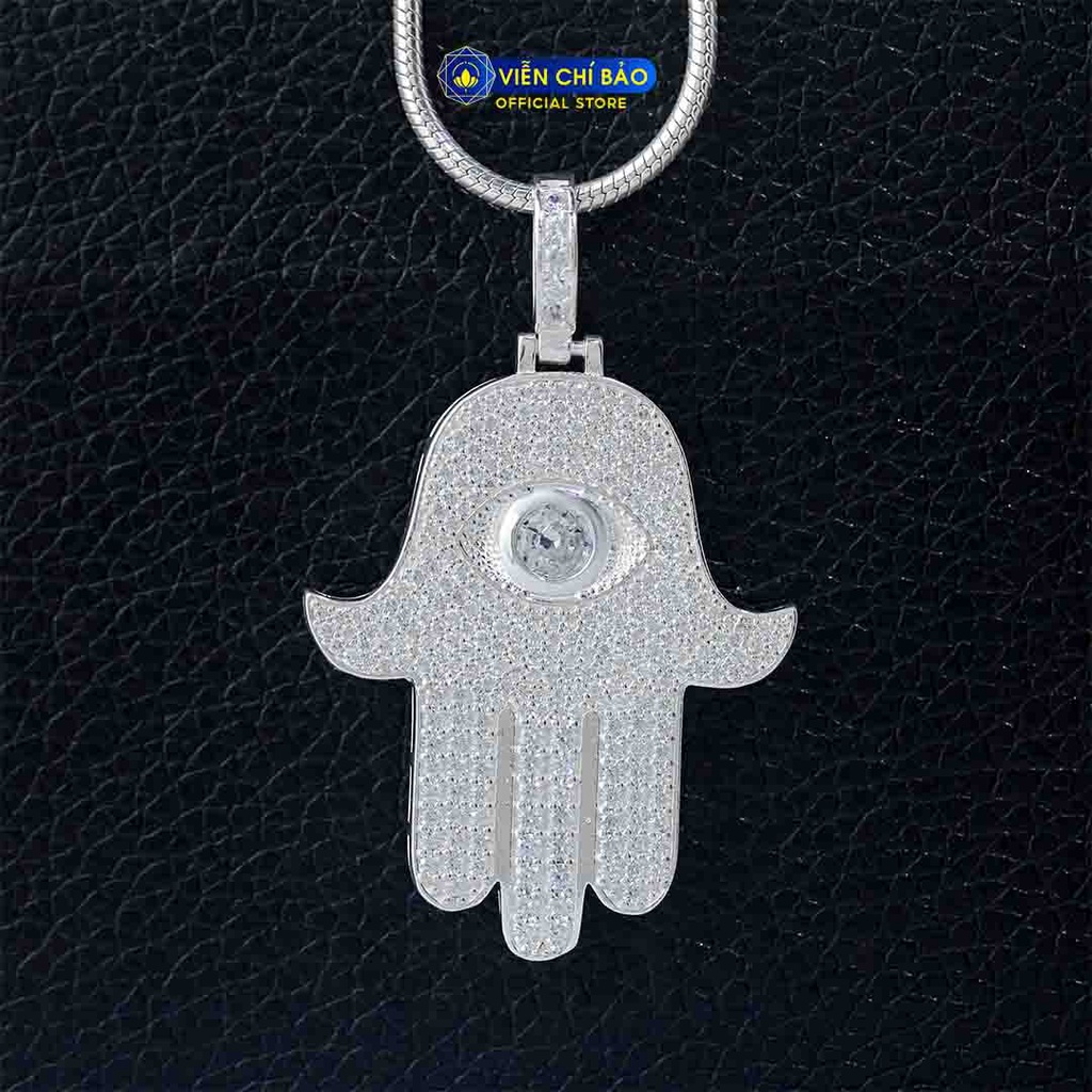 Mặt dây chuyền nam hình con mực đính đá chất liệu bạc 925 thời trang phụ kiện trang sức Viễn Chí Bảo M300286