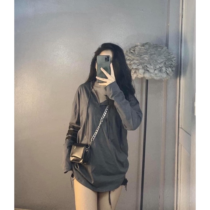 đơn 99K] Áo hoodie mũ viền tay Thom’s