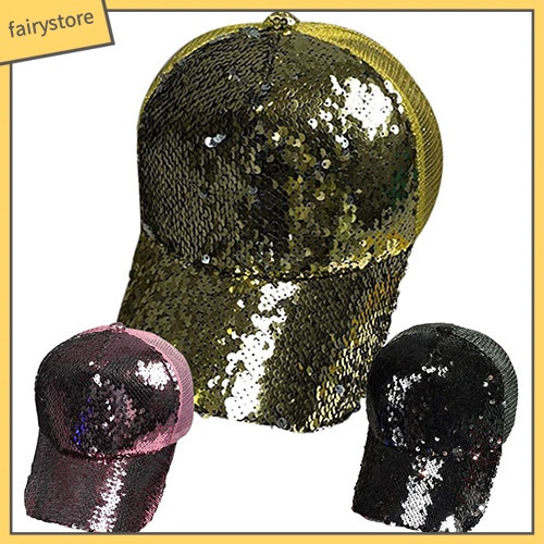 Mũ Lưỡi Trai Đính Kim Sa Lấp Lánh Cho Nam Và Nữ