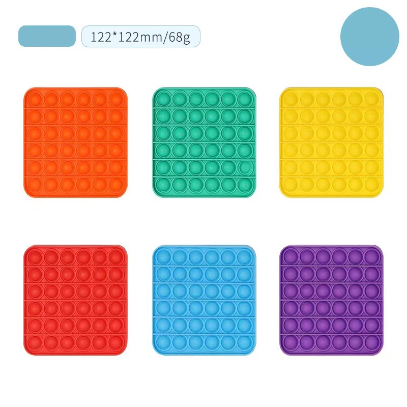 Pop It Fidget  Đồ chơi ấn đầu ngón tay, trò chơi giải nén, trò chơi giáo dục trẻ em
