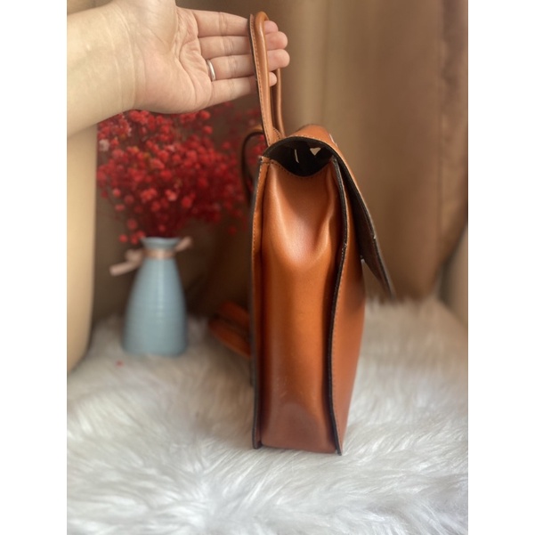 Balo mini mộc vẽ tay sơn dầu