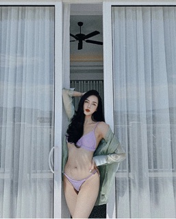 [BKN94] <ÂU> SET BIKINI TRIANGLE TÍM LILAC (10 MÀU)