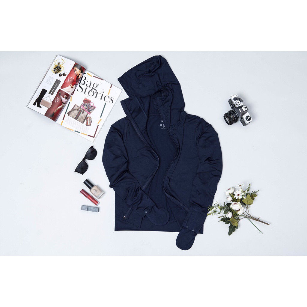 Áo chống nắng nữ 2 lớp dày dặn, vải thông hơi chống tia uv màu trơn thời trang JACWATER V380 | BigBuy360 - bigbuy360.vn