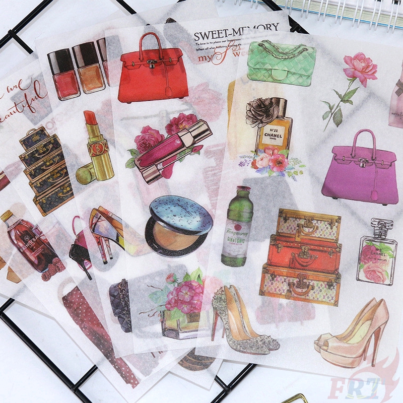 Bộ 6 Giấy dán trang trí xinh xắn