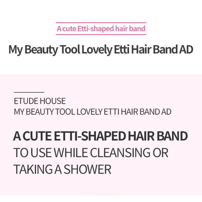Băng đô cố định tóc ETUDE dễ thương cho nữ
