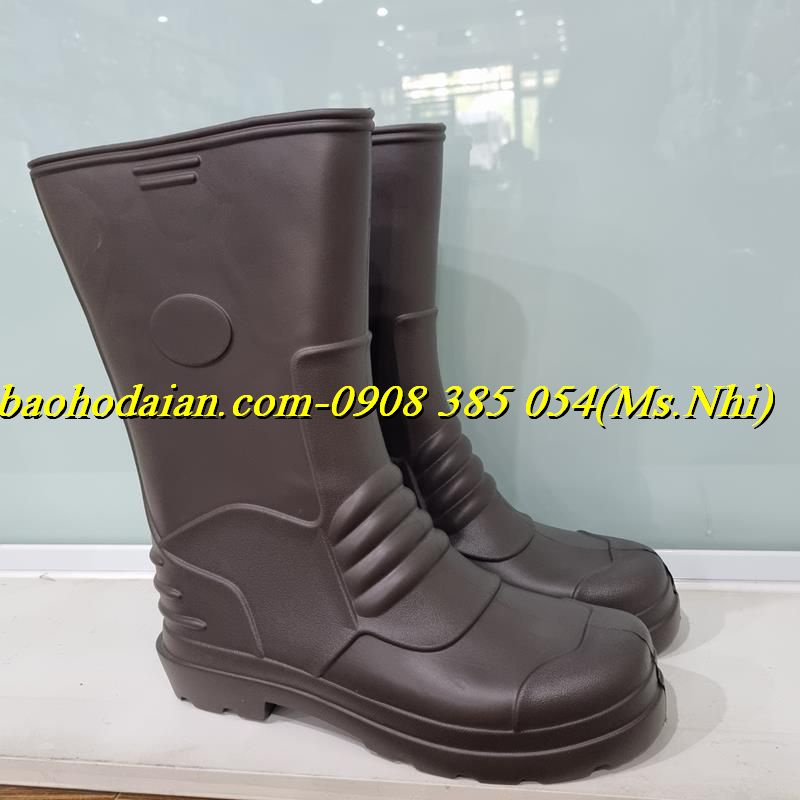 Ủng Xốp Màu Nâu Siêu Nhẹ Chống Thấm Nước Hãng VAC - Đầy đủ Size- Hình Thật