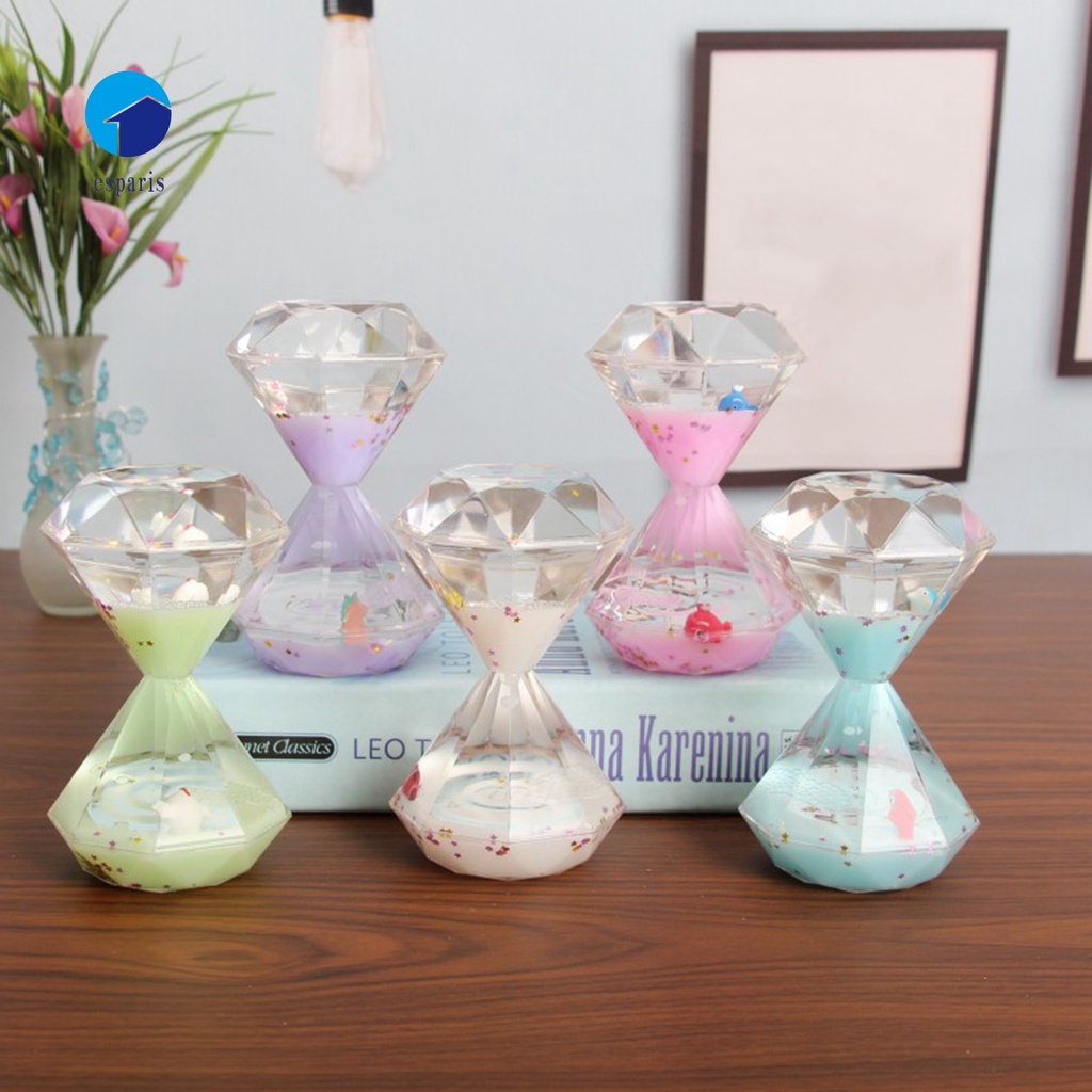 Đồng Hồ Cát Dạng Nổi Chất Liệu Acrylic Dùng Để Trang Trí Bàn