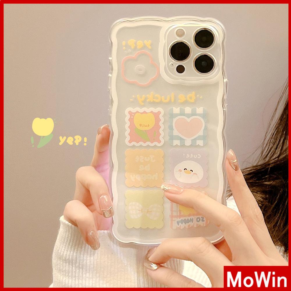 Ốp điện thoại silicone mềm trong suốt họa tiết hoạt hình thích hợp cho iPhone 11 13 ProMax 12 Pro Max 7Plus xr