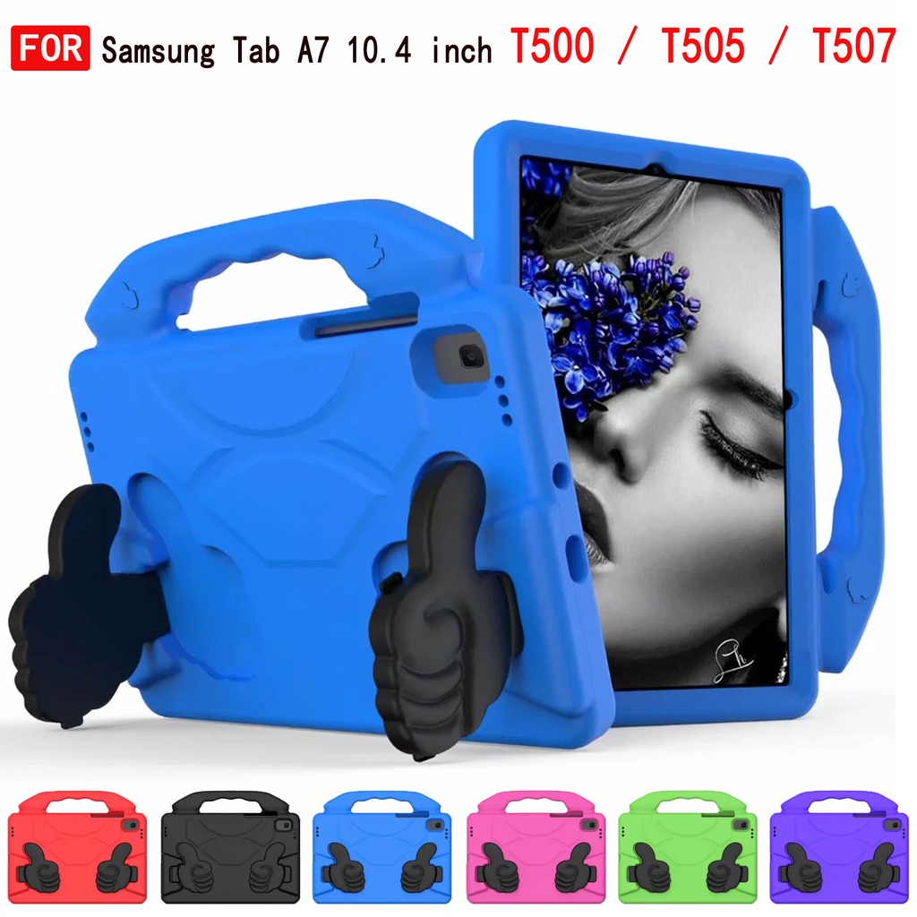 Ốp máy tính bảng EVA chống sốc có giá đỡ hình bàn tay cho Samsung tab a7 10.4 inch t500/ t505/ t507 2020