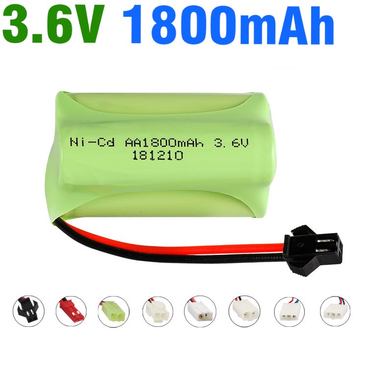 Pin xe  điều khiển 3.6v 1800mAh pin ghép 2 hàng