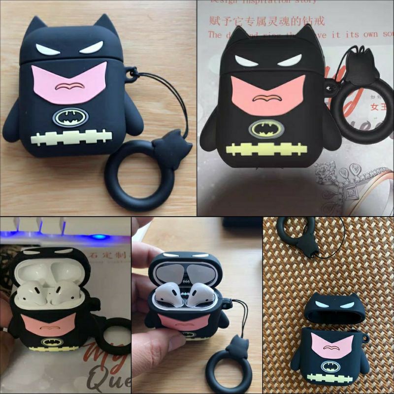 (order 7 ngày) Case bảo vệ Airpods Pro/1/2/i9s/i10/i11 batman người dơi