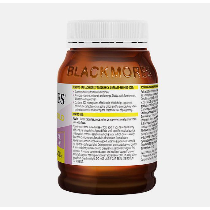 Vitamin Tổng Hợp Bầu Blackmores Pregnancy Breast-Feeding Gold 180 viên