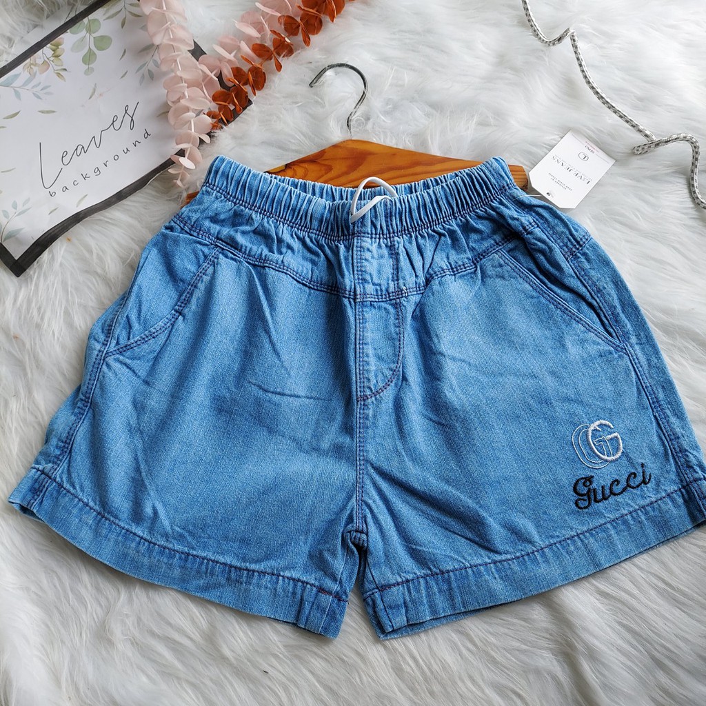 Quần sort bò trơn, quần bò giấy lưng chun 2 túi xéo wash màu đẹp