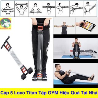 Dây kéo tập gym đa năng 5 lò xo