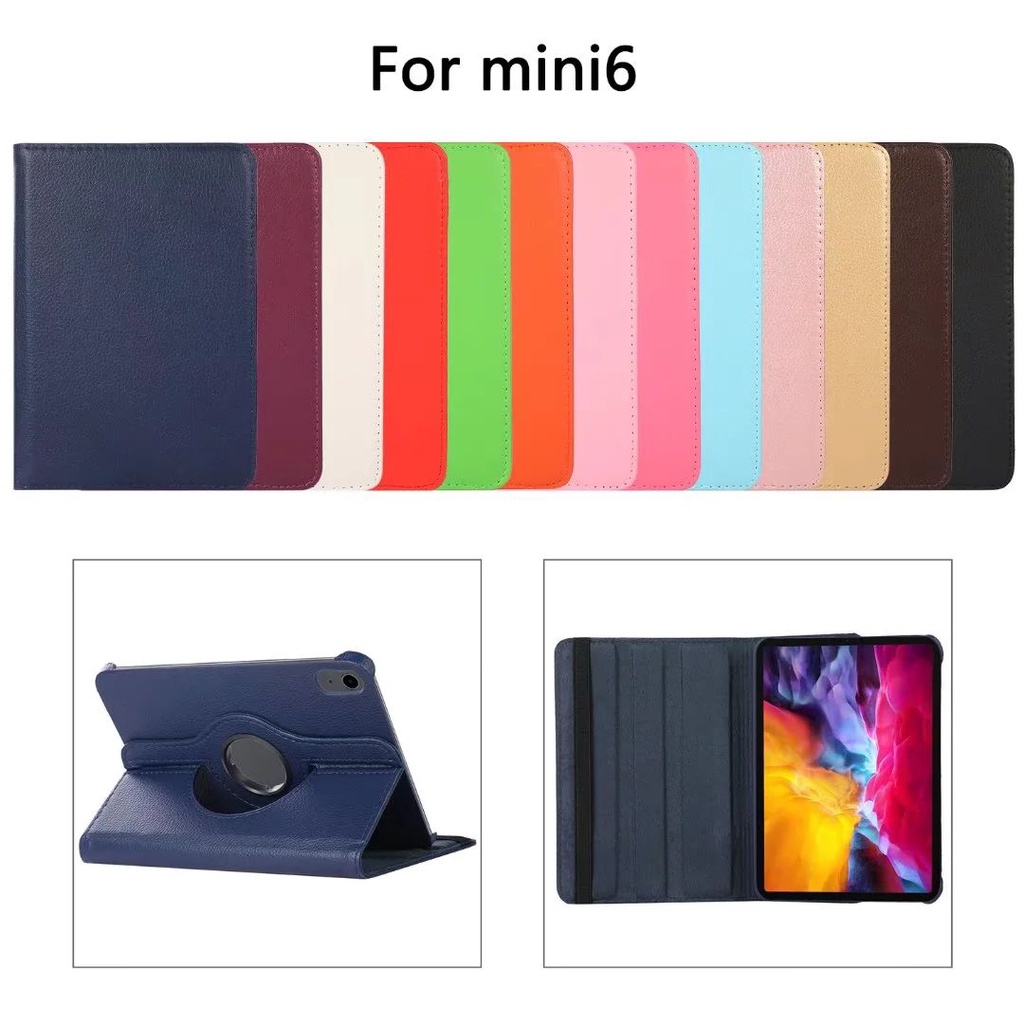 Phù Hợp Bao Da Phẳng Đựng Máy Tính Bảng Dạng Phẳng Chống Sốc Xoay 360 Độ Cho ipad Mini 1 2 3 4 5 6 Ốp