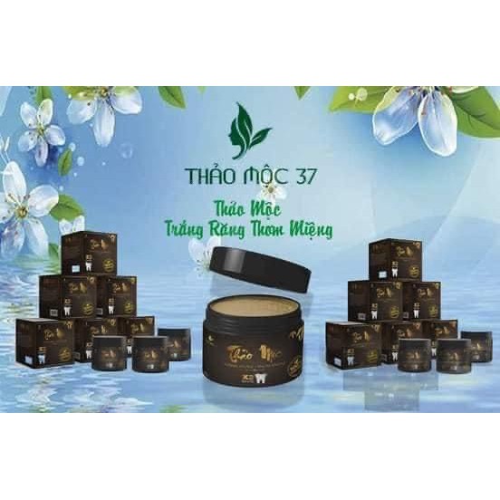 Combo Bột trắng răng Thảo Mộc 37 (Trắng răng, thơm miệng - Mẫu mới)