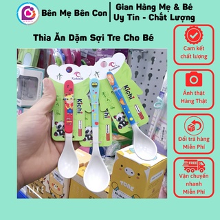 Thìa ăm dặm sợi tre cho bé - Thìa cho bé