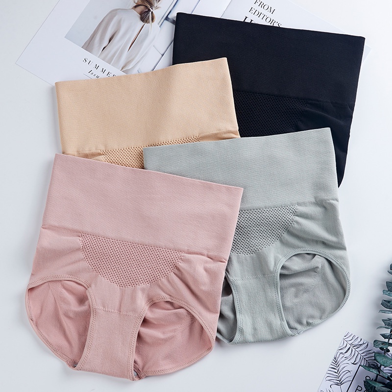 Quần lót kháng khuẩn cạp cao gen bụng xuất Nhật - Mỗi quần 1 túi zip lịch sự Superbag 327