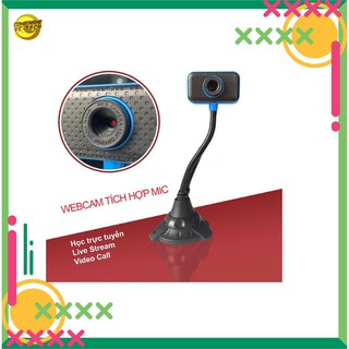 Webcam Cao Cổ Tích Hợp Micro Học Trực Tuyến-Chat Video trên Máy Tính