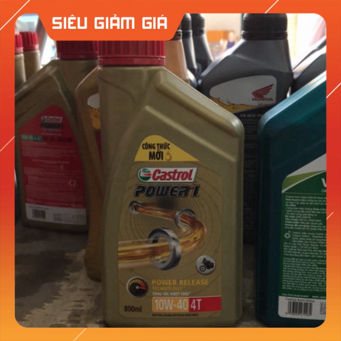 <giá tốt> Dầu nhớt xe số 800ml castrol