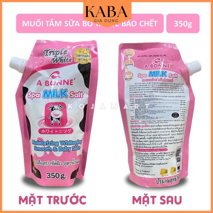 Muối Tắm Sữa Bò Tẩy Tế Bào Chết A Bonne Spa Milk Salt Thái Lan 350gr